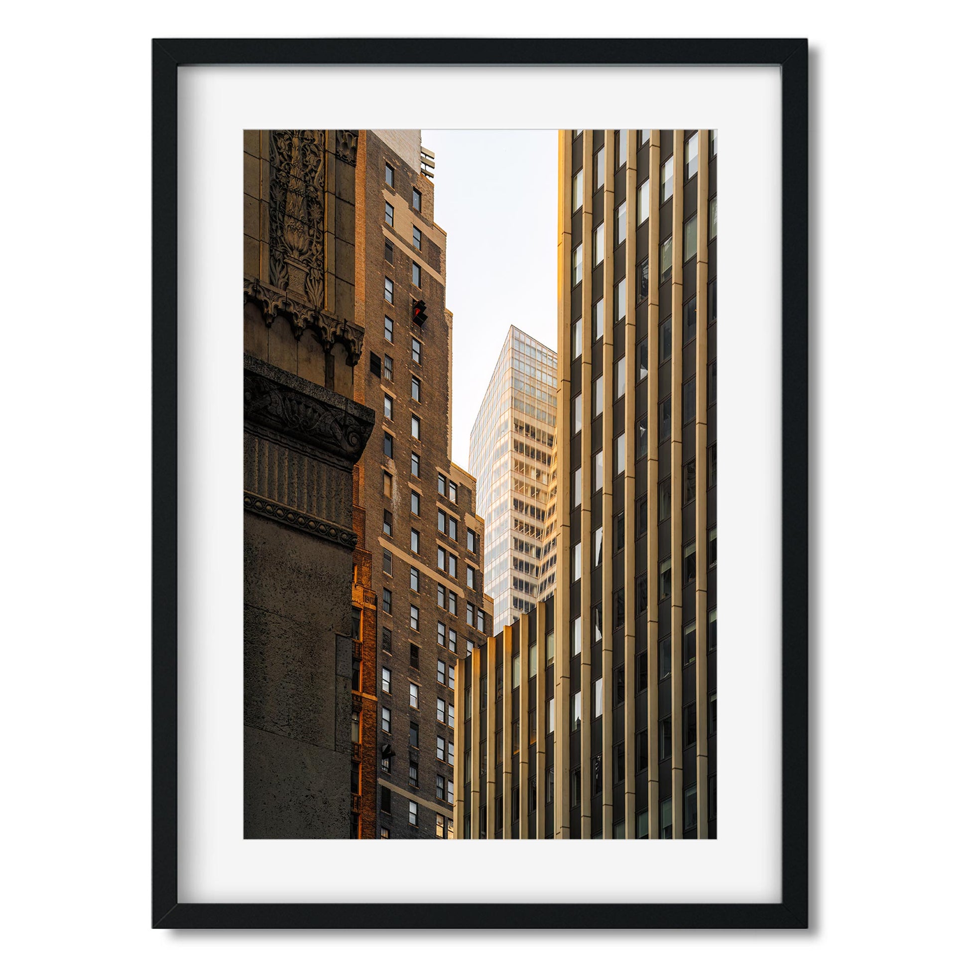 Fine art print of Facades of 561 7th Ave in Midtown Manhattan NYC