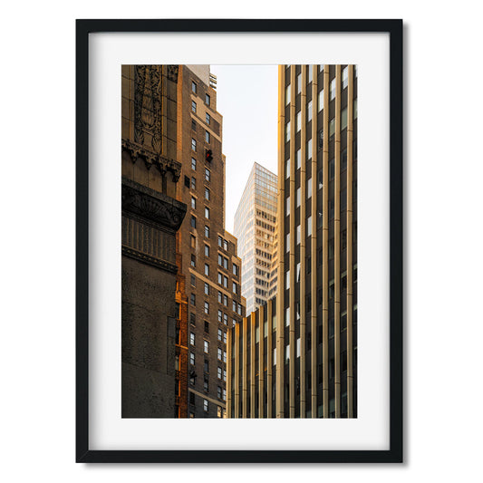 Fine art print of Facades of 561 7th Ave in Midtown Manhattan NYC