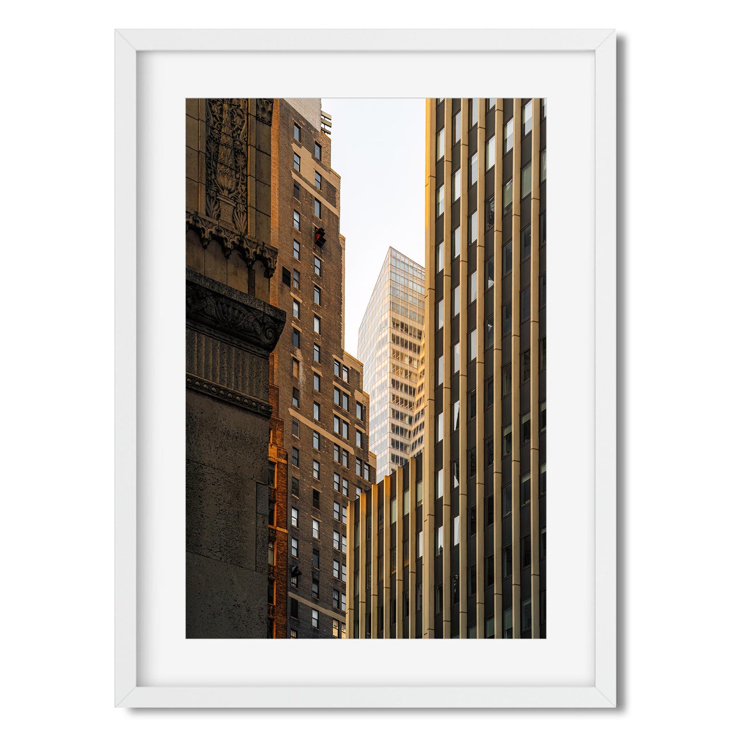 Fine art print of Facades of 561 7th Ave in Midtown Manhattan NYC
