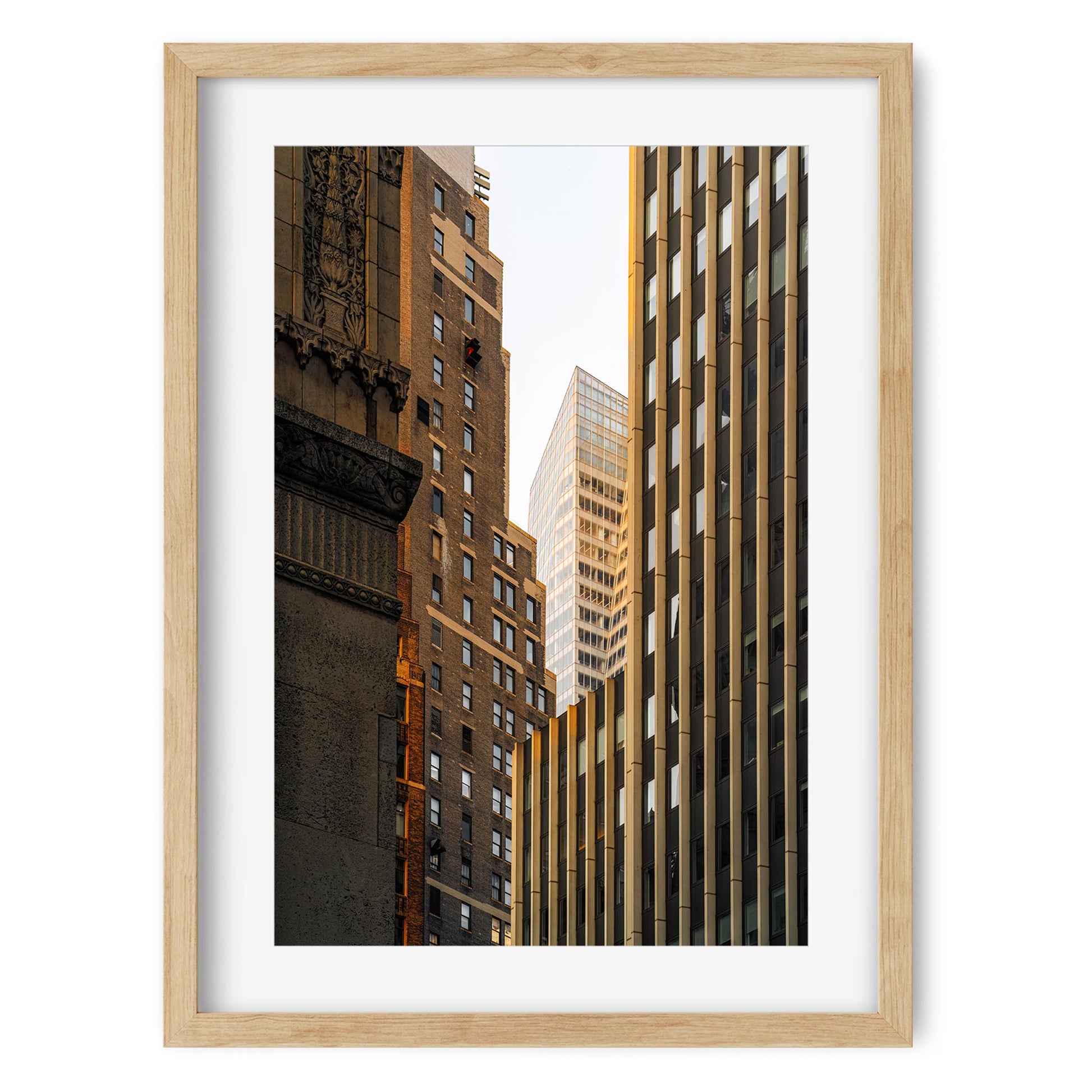 Fine art print of Facades of 561 7th Ave in Midtown Manhattan NYC