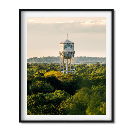 Architecture Photography Color Fine Art print of Home of Champions Water Tower in Freeport New York Long Island