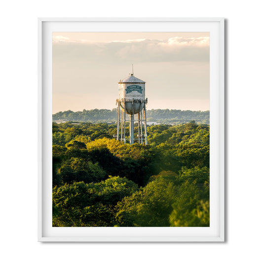 Architecture Photography Color Fine Art print of Home of Champions Water Tower in Freeport New York Long Island