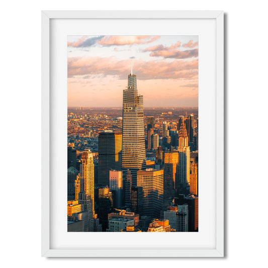 Fine art print of One Vanderbilt at Sunset Midtown Manhattan New York City