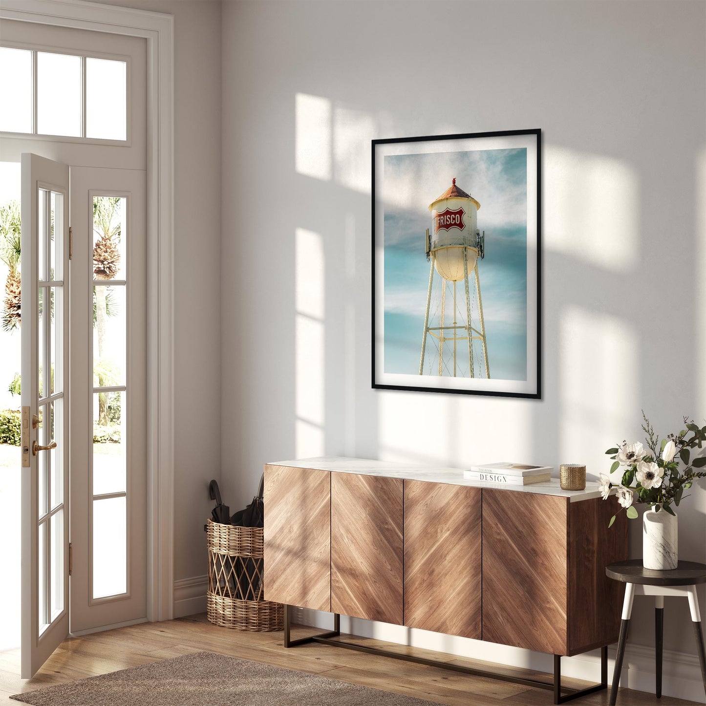 Color Architecture Photography Fine Art Print of Frisco Water Tower in Texas