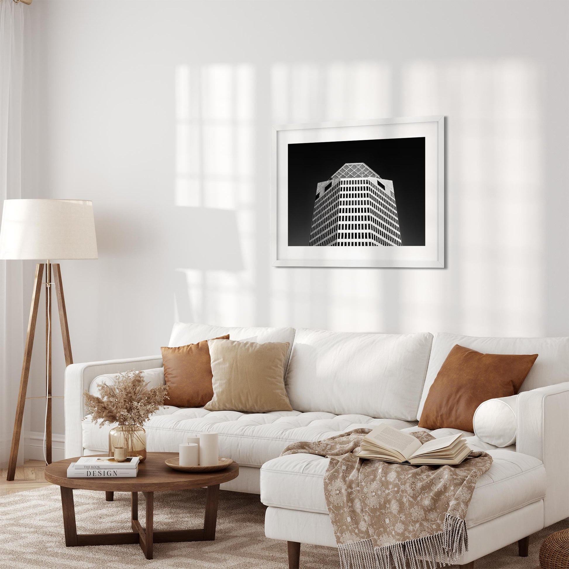 2101 Ross Avenue, Dallas Texas Architecture Black and White Fine Art Print
