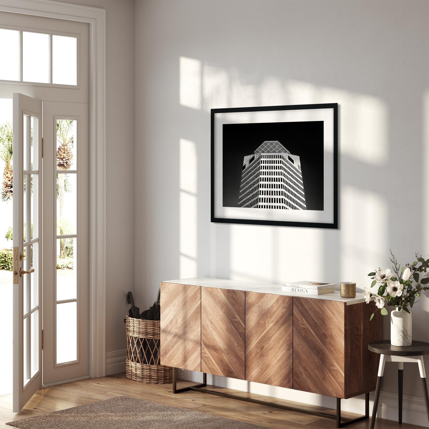 2101 Ross Avenue, Dallas Texas Architecture Black and White Fine Art Print