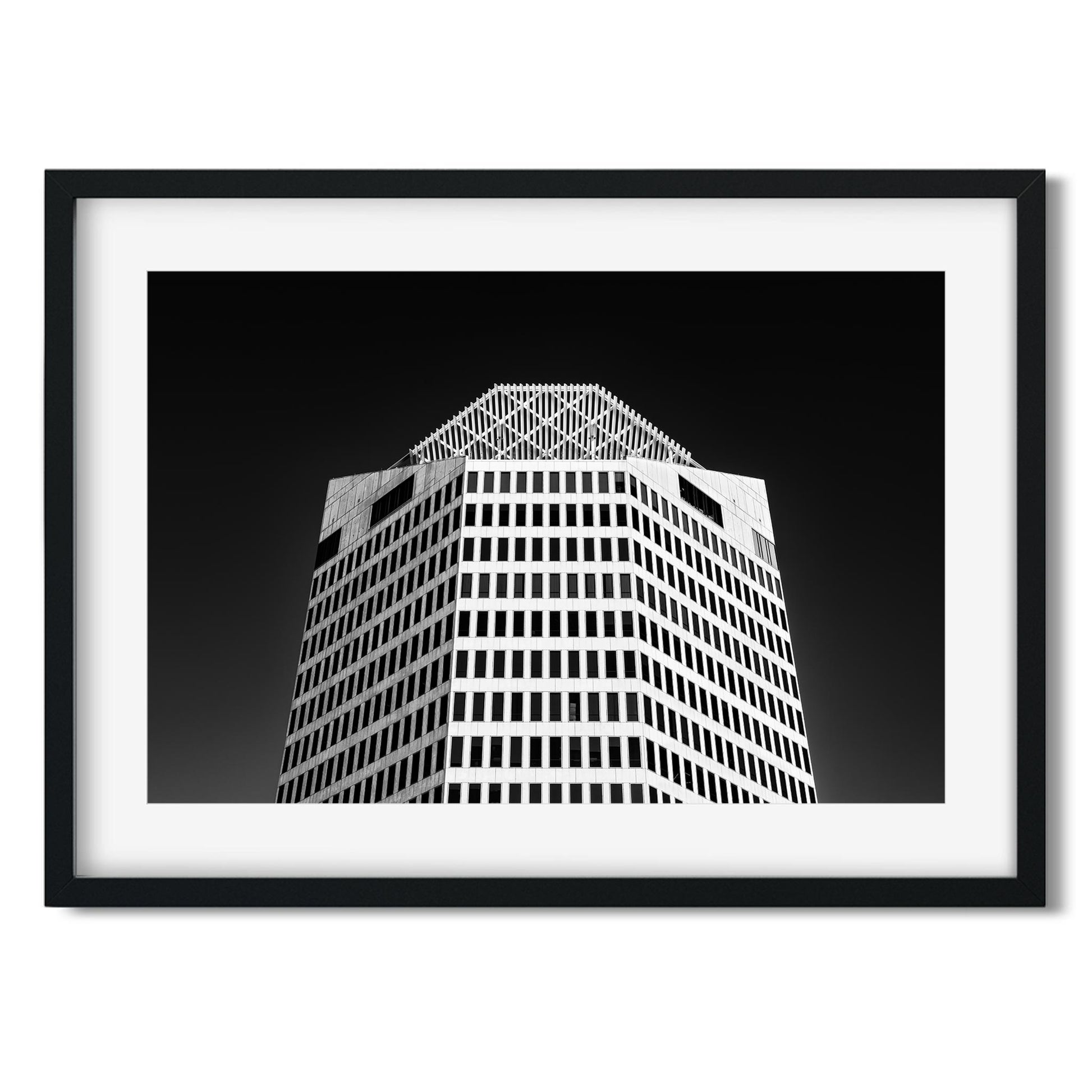 2101 Ross Avenue, Dallas Texas Architecture Black and White Fine Art Print