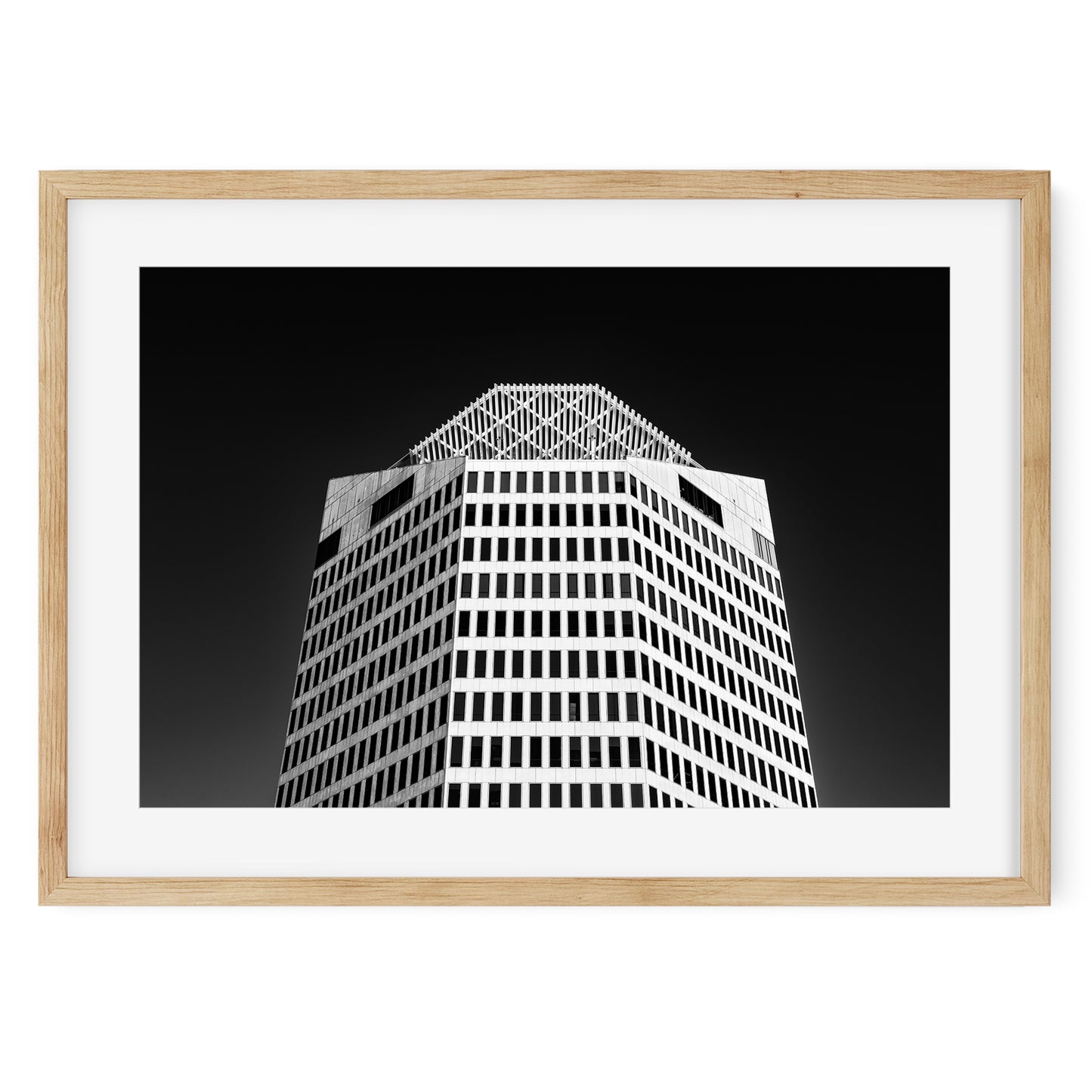 2101 Ross Avenue, Dallas Texas Architecture Black and White Fine Art Print