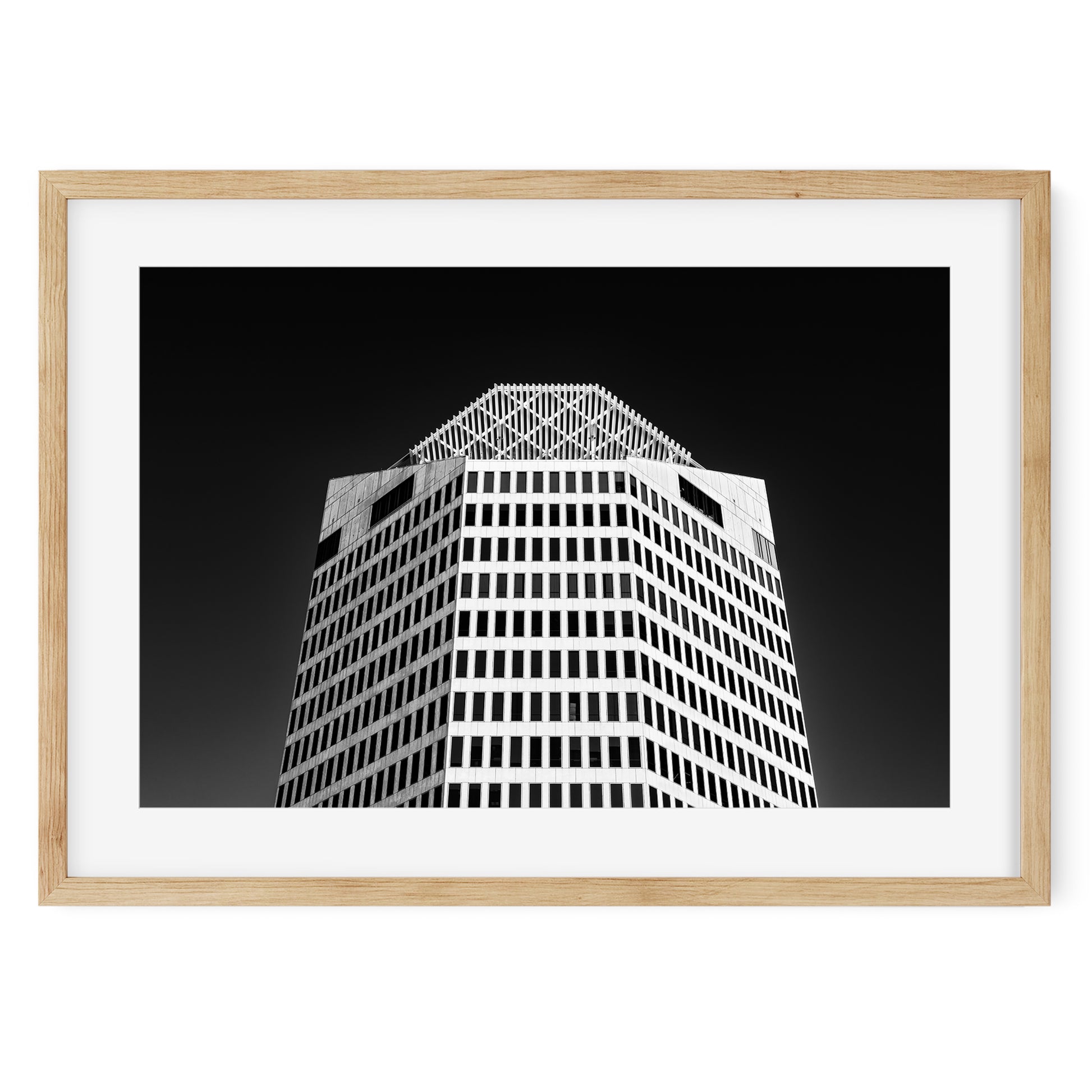 2101 Ross Avenue, Dallas Texas Architecture Black and White Fine Art Print
