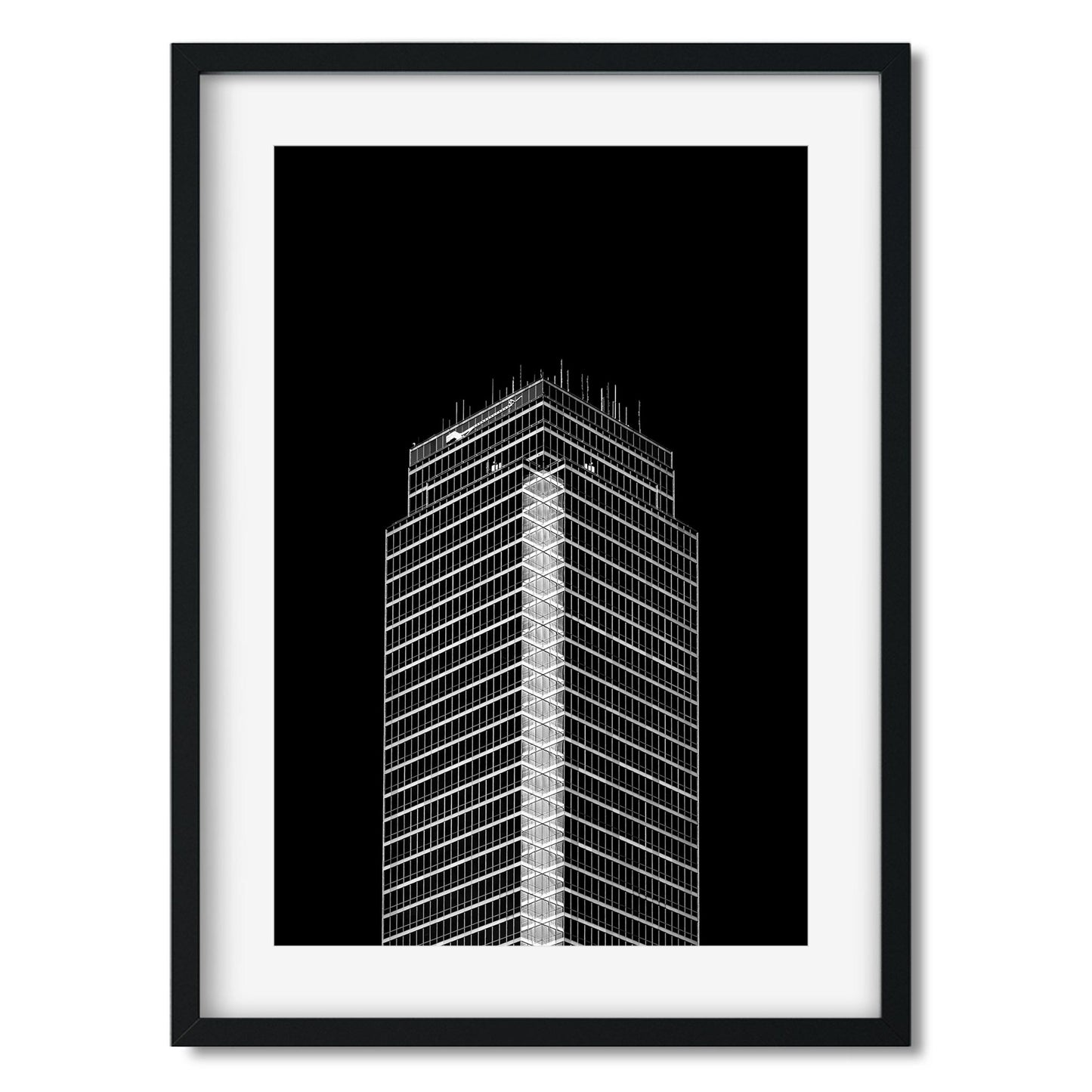 901 Main Street, Dallas Texas Architecture Black and White Fine Art Print