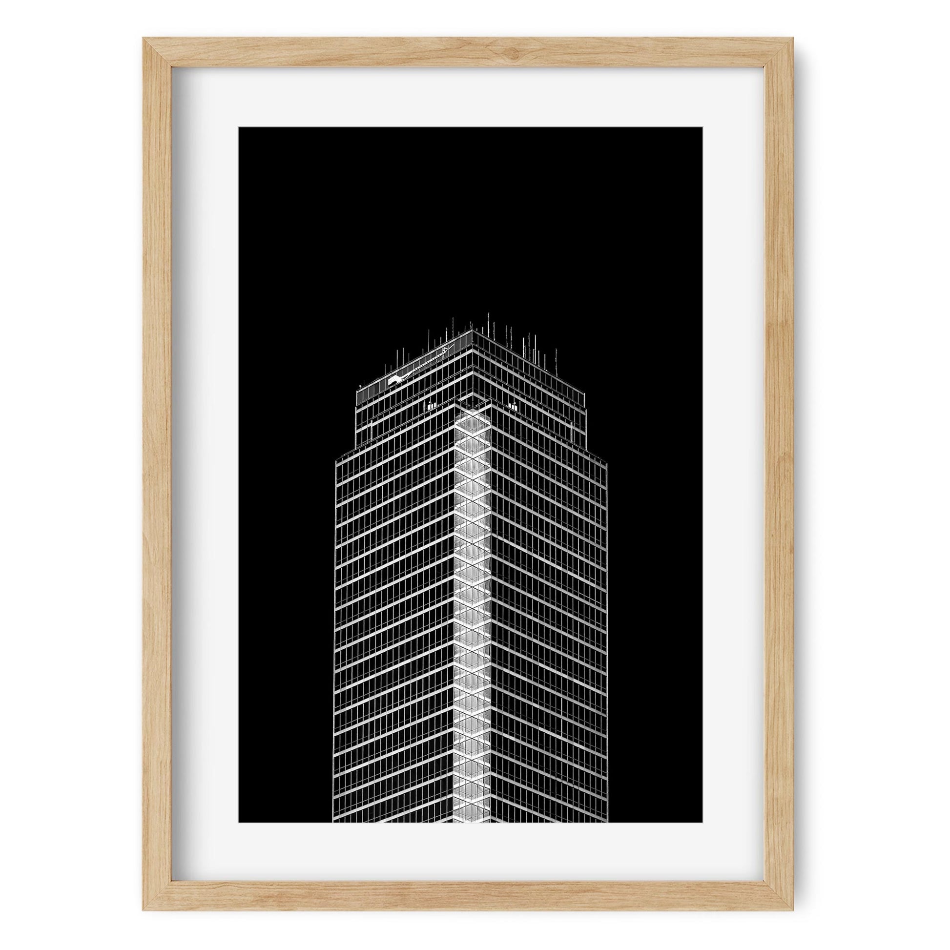 901 Main Street, Dallas Texas Architecture Black and White Fine Art Print