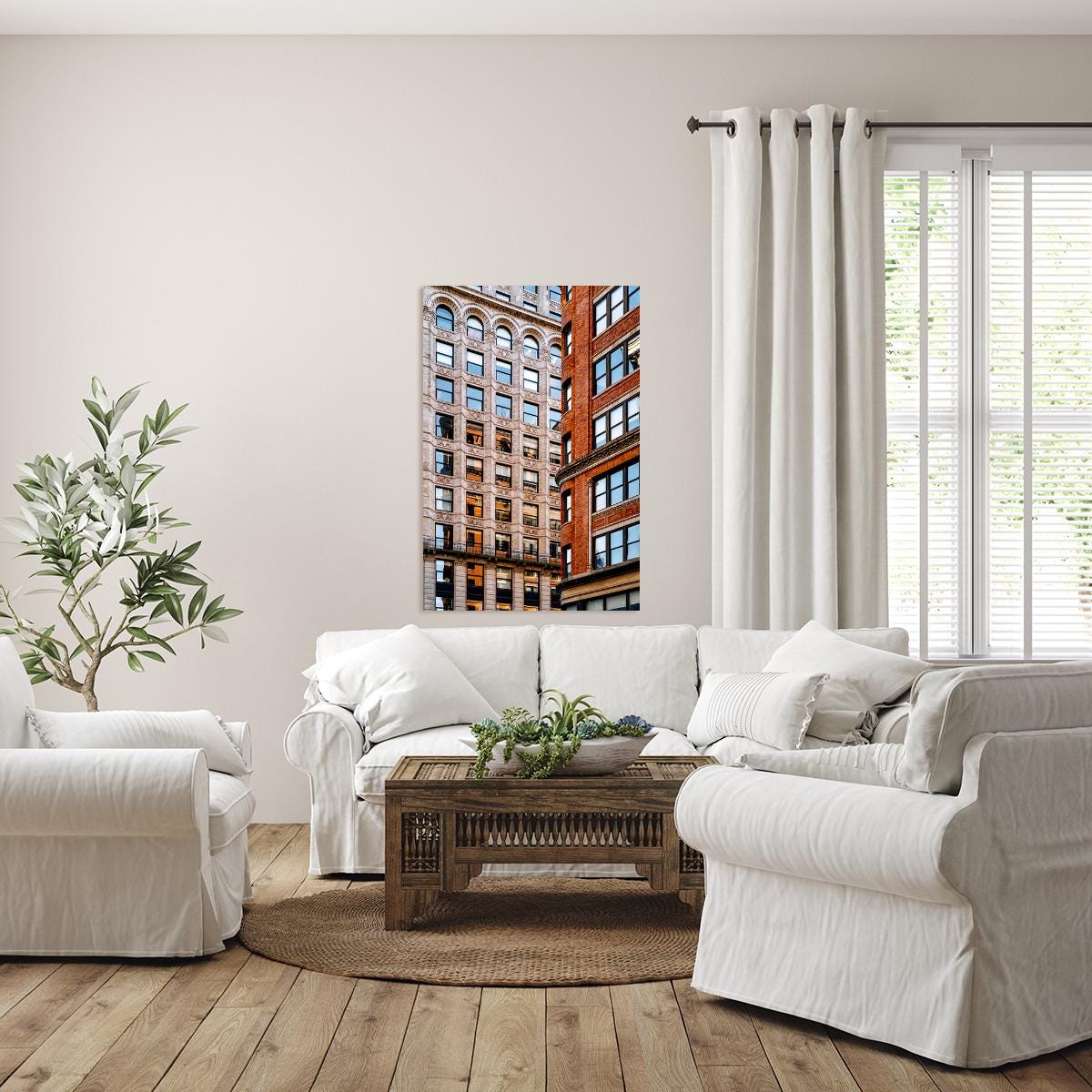 Building Reflections of Broadway New York City 2025