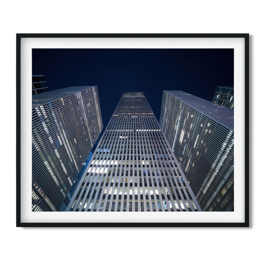 1221 Avenue of the Americas at Night New York City 2024