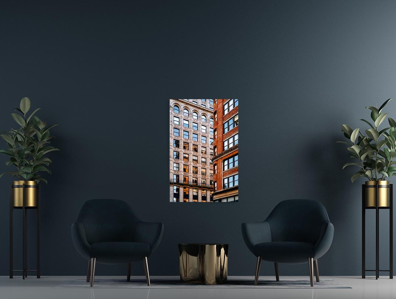 Building Reflections of Broadway New York City 2025